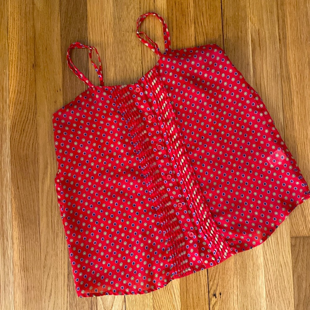 Red Patterned Top
